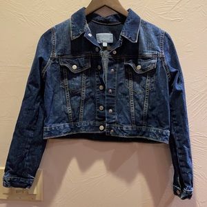 Cropped denim jacket from Gymboree